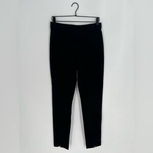 Cos Straight Leg Front Split Cuff Trousers In Black